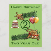 Ultra Leuke Leopard Safari Verjaardag Uitnodiginge Uitnodiging Briefkaart (Voorkant)