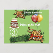 Ultra Leuke Leopard Safari Verjaardag Uitnodiginge Uitnodiging Briefkaart (Voorkant)