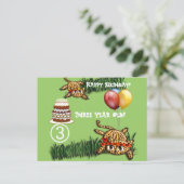 Ultra Leuke Leopard Safari Verjaardag Uitnodiginge Uitnodiging Briefkaart (Staand voorkant)