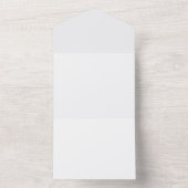 Ultra Light Gray Minimal Background All In One Uitnodiging (Binnen)