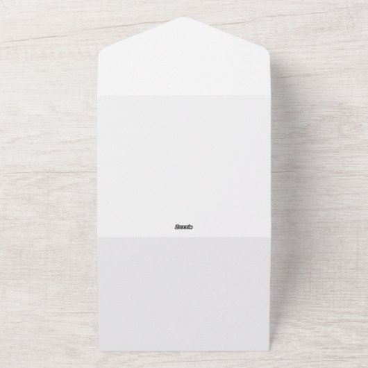 Ultra Light Gray Minimal Background All In One Uitnodiging (Buitenkant)