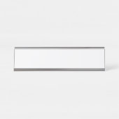 Ultra Light Gray Minimal Background Bureau Naambordje (Voorkant)