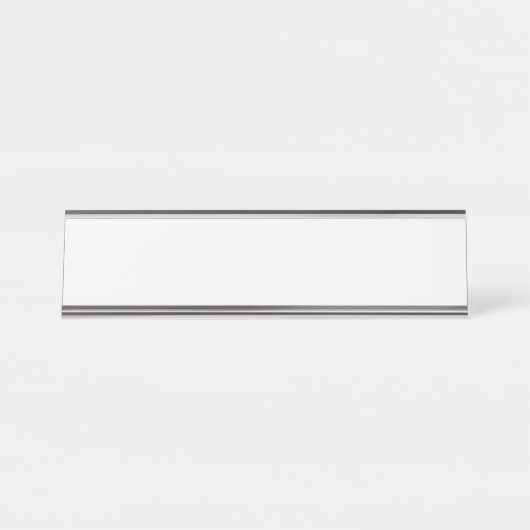 Ultra Light Gray Minimal Background Bureau Naambordje (Voorkant)