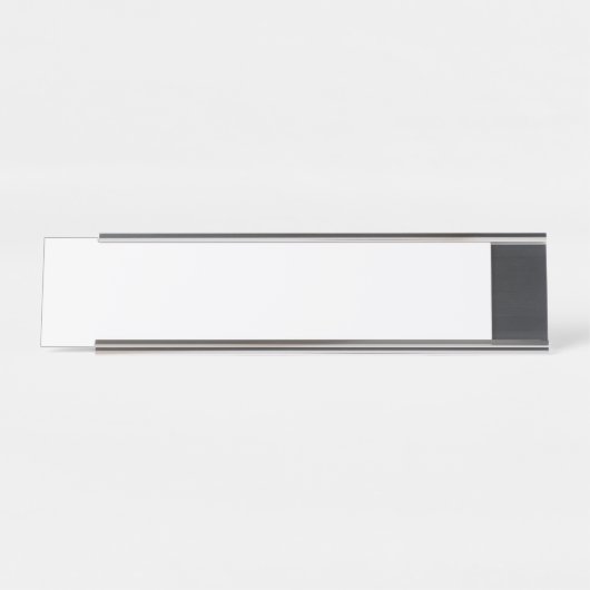 Ultra Light Gray Minimal Background Bureau Naambordje (Voorkant)