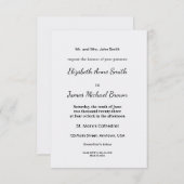 Ultra Light Gray Minimal Background Informatiekaartje (Voorkant / Achterkant)