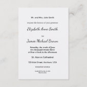 Ultra Light Gray Minimal Background Informatiekaartje (Voorkant)