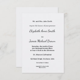 Ultra Light Gray Minimal Background Informatiekaartje