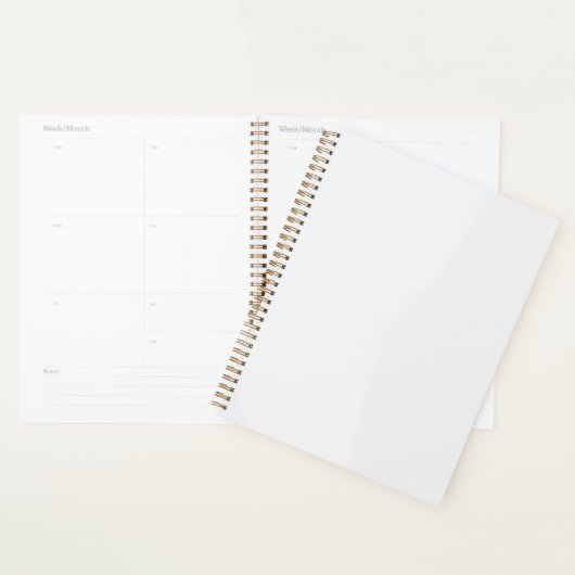 Ultra Light Gray Minimal Background Planner (Display)