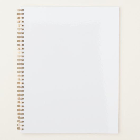 Ultra Light Gray Minimal Background Planner (Voorkant)