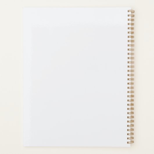 Ultra Light Gray Minimal Background Planner (Achterkant)