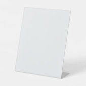 Ultra Light Gray Minimal Background Reclamebord Met Voetstuk (Voorkant)