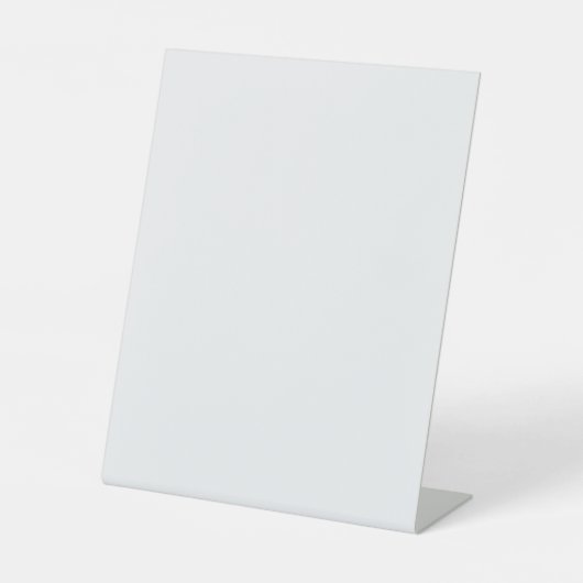 Ultra Light Gray Minimal Background Reclamebord Met Voetstuk (Voorkant)