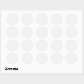 Ultra Light Gray Minimal Background Ronde Sticker (Vel)