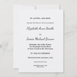 Ultra Light Gray Minimal Background Save The Date