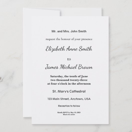 Ultra Light Gray Minimal Background Save The Date (Voorkant)