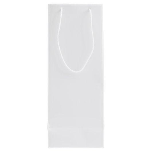 Ultra Light Gray Minimal Background Wijn Cadeautas (Achterkant)