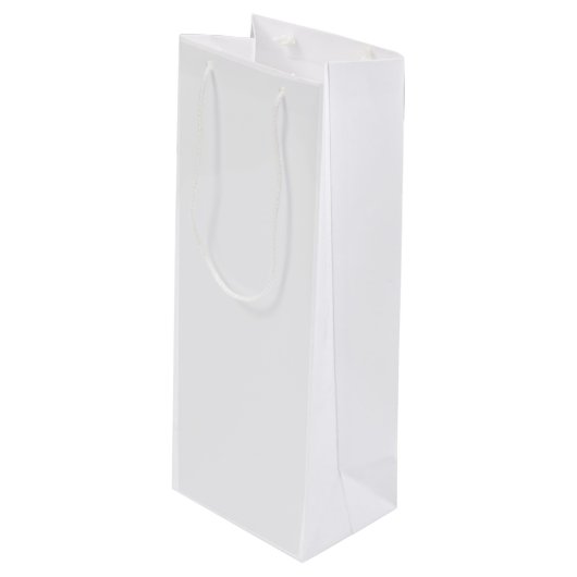 Ultra Light Gray Minimal Background Wijn Cadeautas (Voorkant Gekanteld)