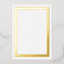 Ultra Luxe Dikke Goud Folie Rand Karton