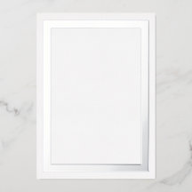 Ultra Luxe Dikke Zilver Folie Rand Karton