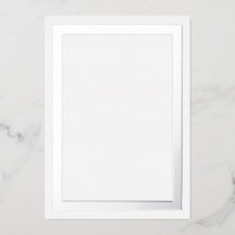 Ultra Luxe Dikke Zilveren Folie Rand Karton