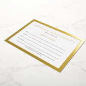 Ultra Luxe Gouden Folie Certificaat van Echtheid Feestdagenkaart (Gedraaid)