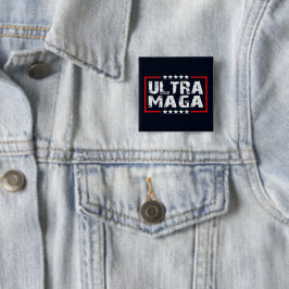 Ultra MAGA | 2024 Republikeinen voor President Gru Vierkante Button 5,1 Cm