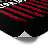 Ultra MAGA American Flag Lover-cadeautjes Poster (Hoek)