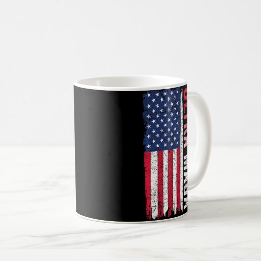 ULTRA MAGA American Flag Patriotic Agenda   Koffiemok (Voorkant rechts)