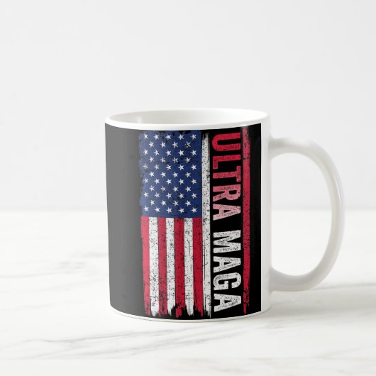 ULTRA MAGA American Flag Patriotic Agenda   Koffiemok (Rechts)