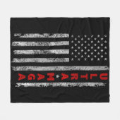 Ultra MAGA  Amerikaanse vlag Ultra MAGA Fleece Deken (Voorkant (Horizontaal))