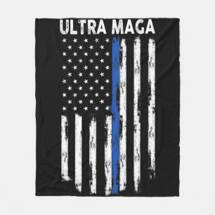 Ultra Maga Amerikaanse vlag Ultra Maga Fleece Deken