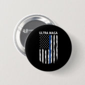 Ultra Maga Amerikaanse vlag Ultra Maga Ronde Button 5,7 Cm (Voorkant /achterkant)
