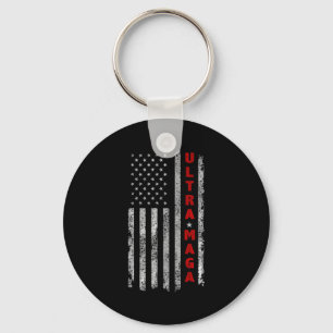 Ultra MAGA  Amerikaanse vlag Ultra MAGA Sleutelhanger