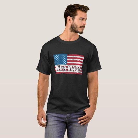 Ultra Maga Anti Joe Biden Proud Ultra-Maga T-shirt (Voorkant volledig)