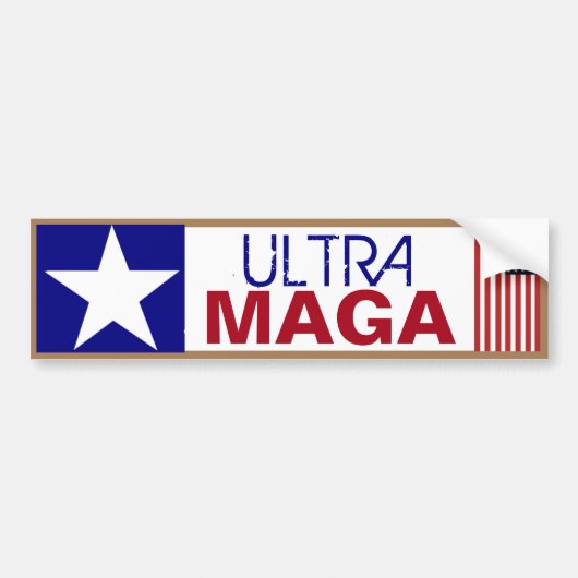 Ultra Maga Bumpersticker (Voorkant)