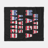 Ultra Maga Donald Trump Joe Biden Republican Ameri Fleece Deken (Voorkant (Horizontaal))