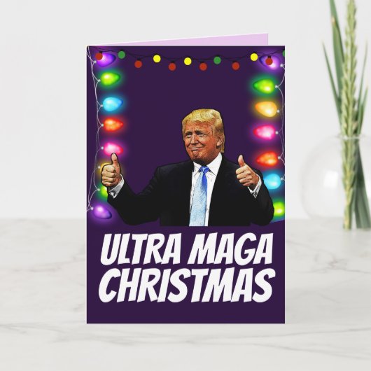 ULTRA MAGA DONALD TRUMP-kerstkaarten Feestdagen Kaart (Voorkant)