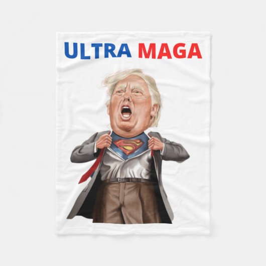 Ultra Maga , en de grote maankoning Fleece Deken (Voorkant)