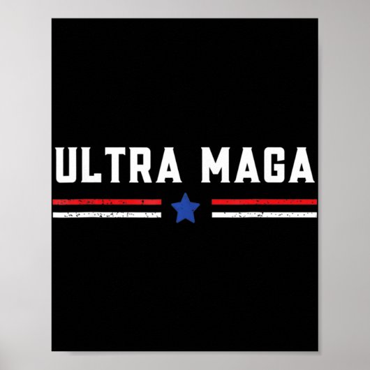 Ultra MAGA en Proud of It Anti-Biden Poster (Voorkant)