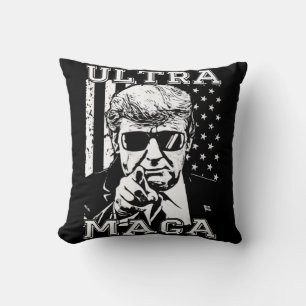 Ultra MAGA Fun Anti-Biden US Flag Pro Trump Trend Kussen