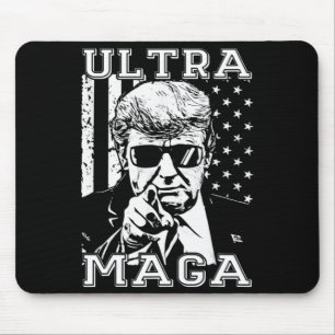 Ultra MAGA Fun Anti-Biden US Flag Pro Trump Trend Muismat