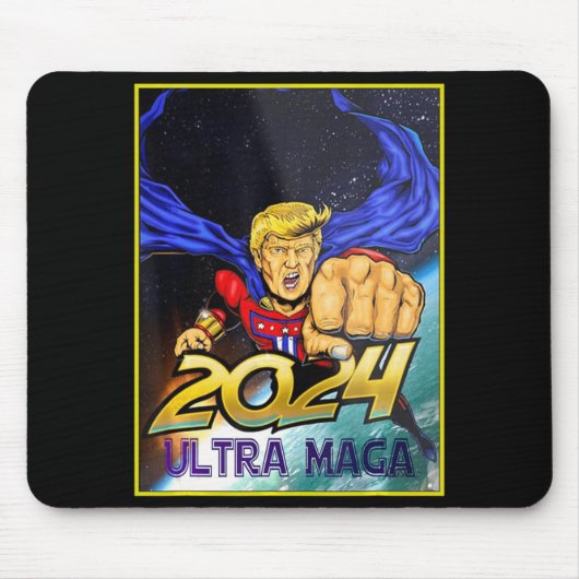 Ultra MAGA Fun Pro Trump Maga Super Ultra Maga Muismat (Voorkant)