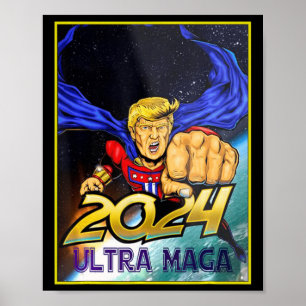Ultra MAGA Fun Pro Trump Maga Super Ultra Maga Poster