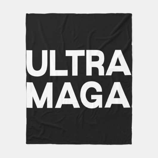 Ultra Maga Fun Quote Fleece Deken (Voorkant)