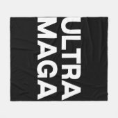 Ultra Maga Fun Quote Fleece Deken (Voorkant (Horizontaal))