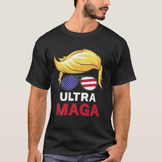 Ultra Maga Funny Great MAGA King Pro Trump T-shirt (Voorkant)