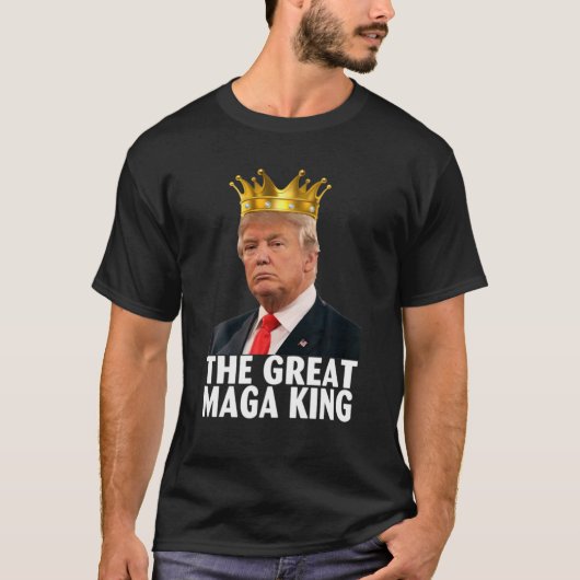 Ultra Maga Funny Great MAGA King Pro Trump T-shirt (Voorkant)