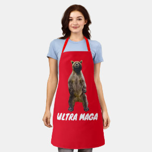 ULTRA MAGA GRIZZLY BEER KITCHEN APRONS SCHORT
