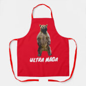 ULTRA MAGA GRIZZLY BEER KITCHEN APRONS SCHORT (Voorkant)