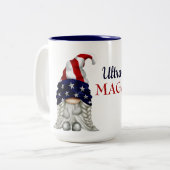 Ultra MAGA kabouters Tweekleurige Koffiemok (Voorkant links)